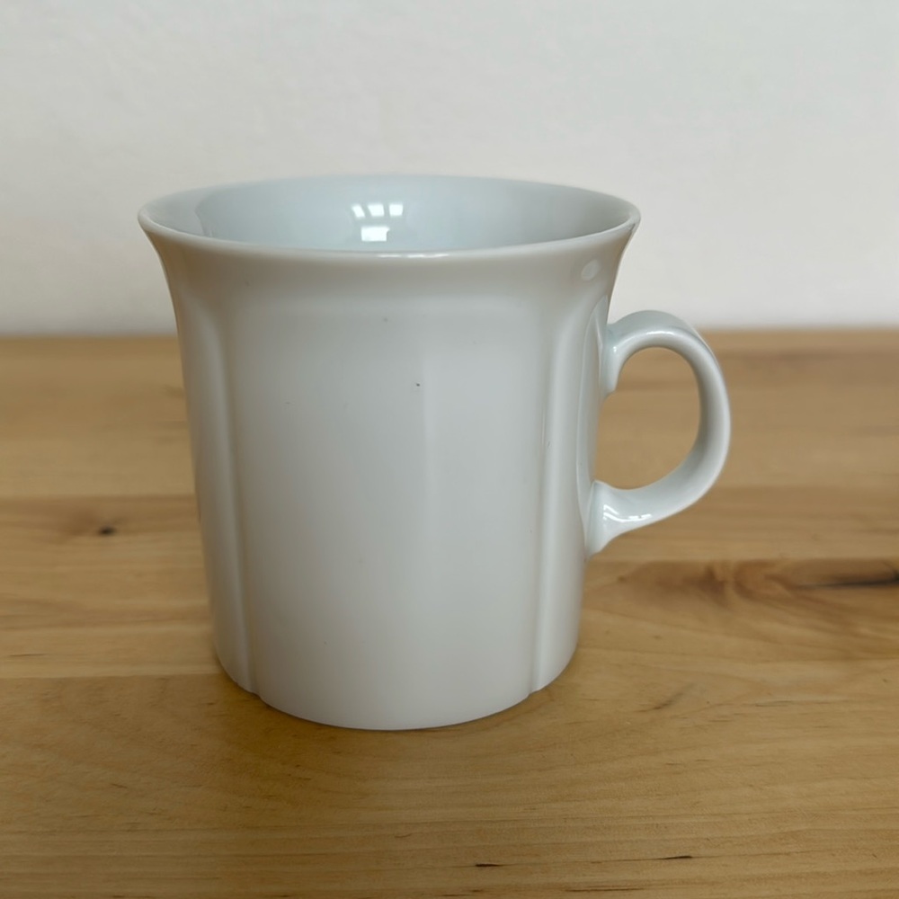 Arzberg China Tea Cup/Mug, White Corso Pattern, Germany